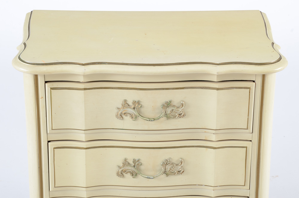 Painted French Provincial Night Stand