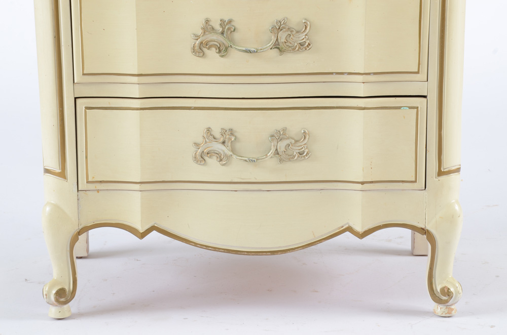 Painted French Provincial Night Stand