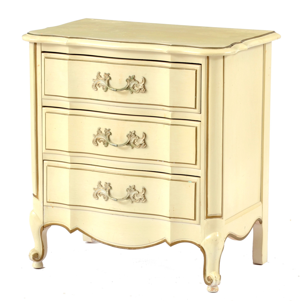 Painted French Provincial Night Stand