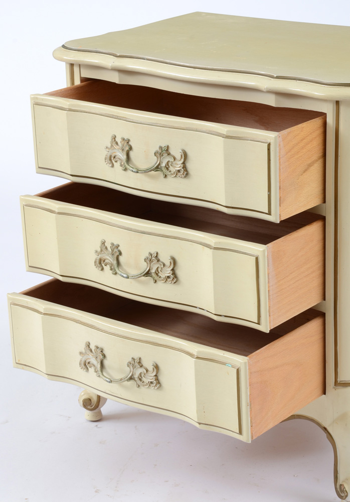 Painted French Provincial Night Stand