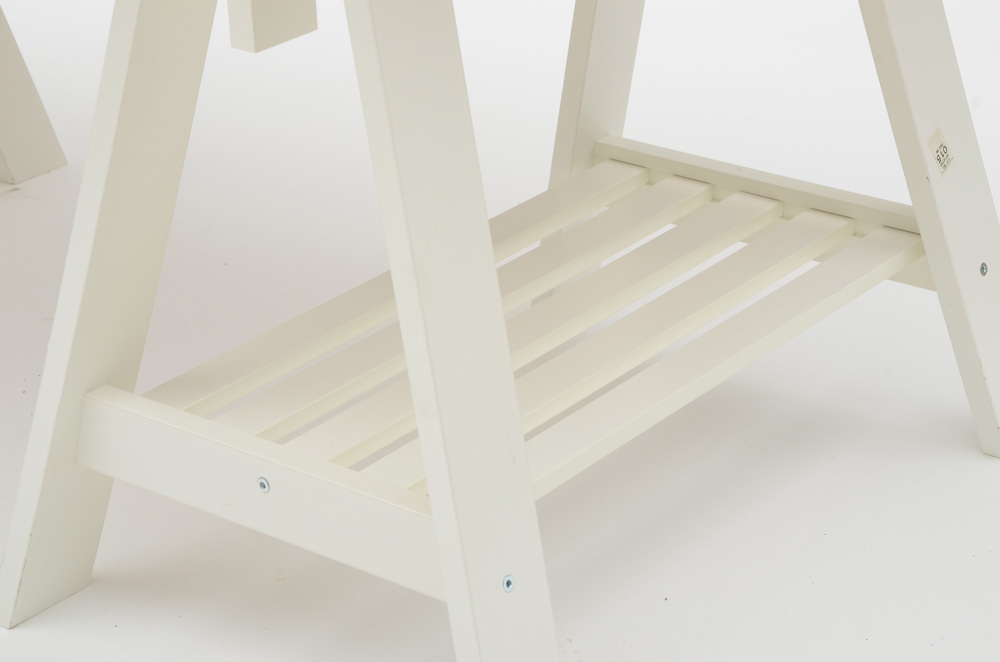 IKEA White Contemporary Drafting Table with Trestle Legs