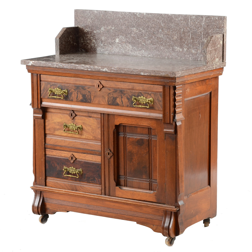 Antique Marble Top Wash Stand