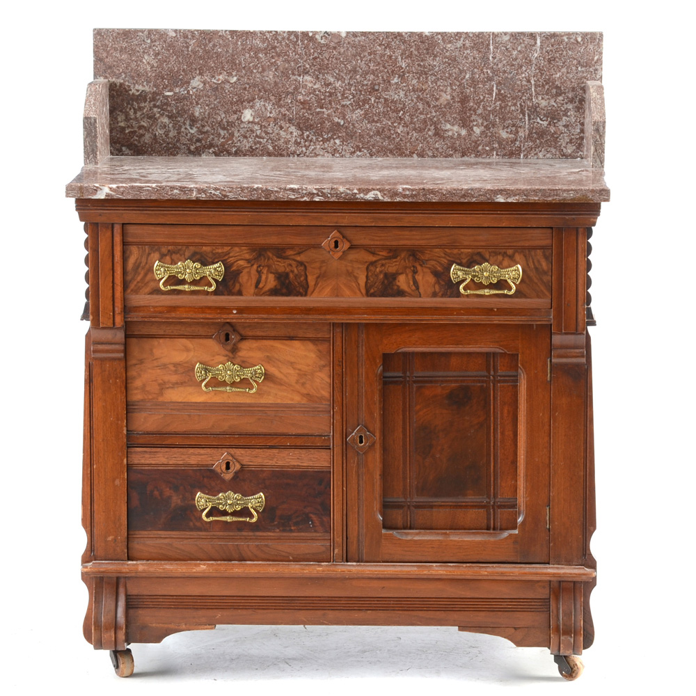 Antique Marble Top Wash Stand