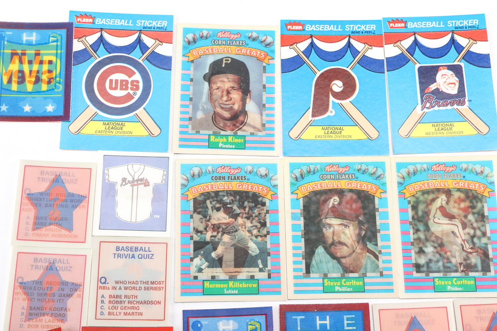 Collection of 1980s-90s Lenticular Baseball Cards