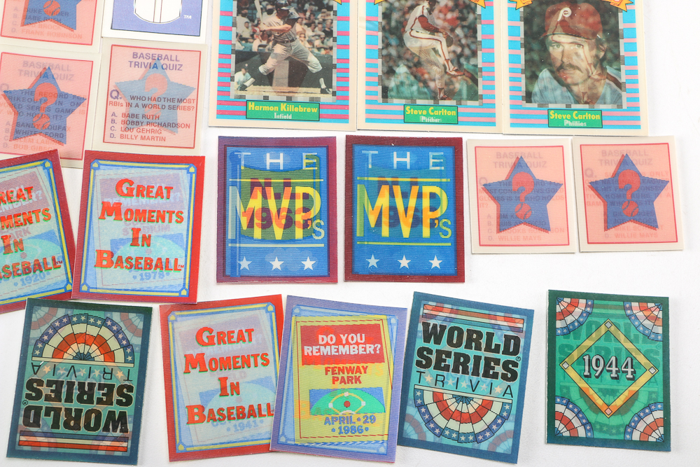 Collection of 1980s-90s Lenticular Baseball Cards