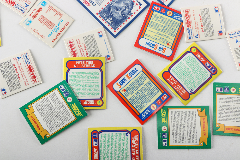 Collection of 1980s-90s Lenticular Baseball Cards