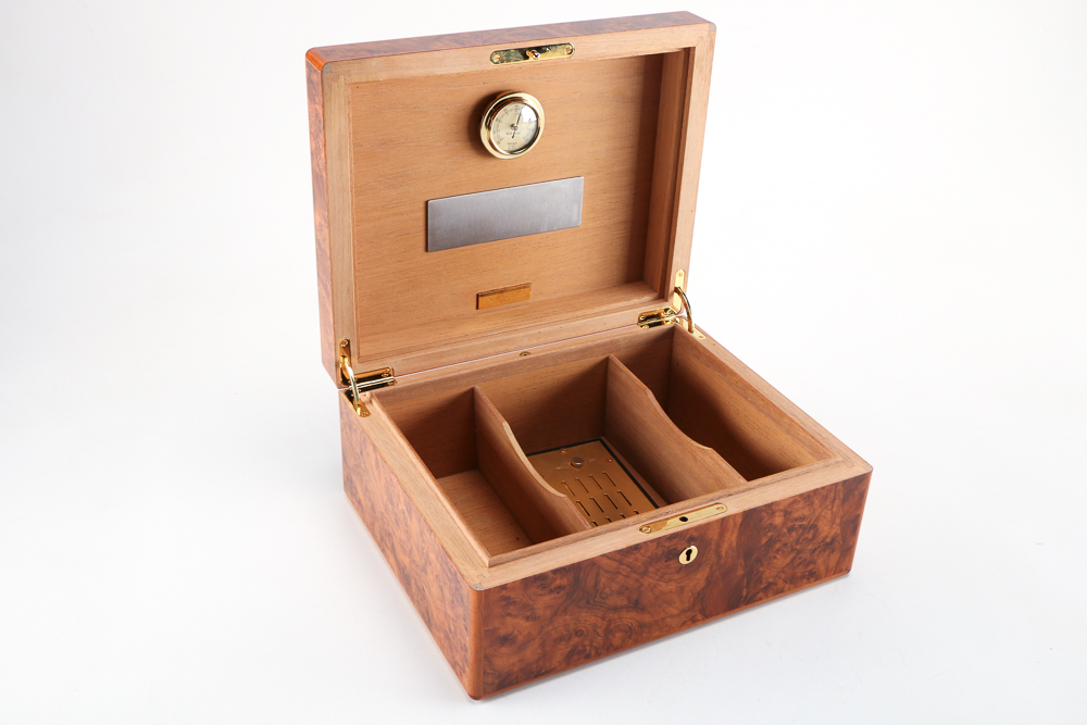 Burlwood Humidor By Nat Sherman