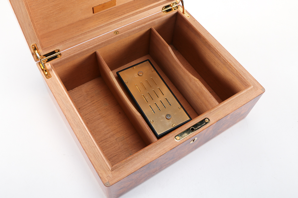 Burlwood Humidor By Nat Sherman
