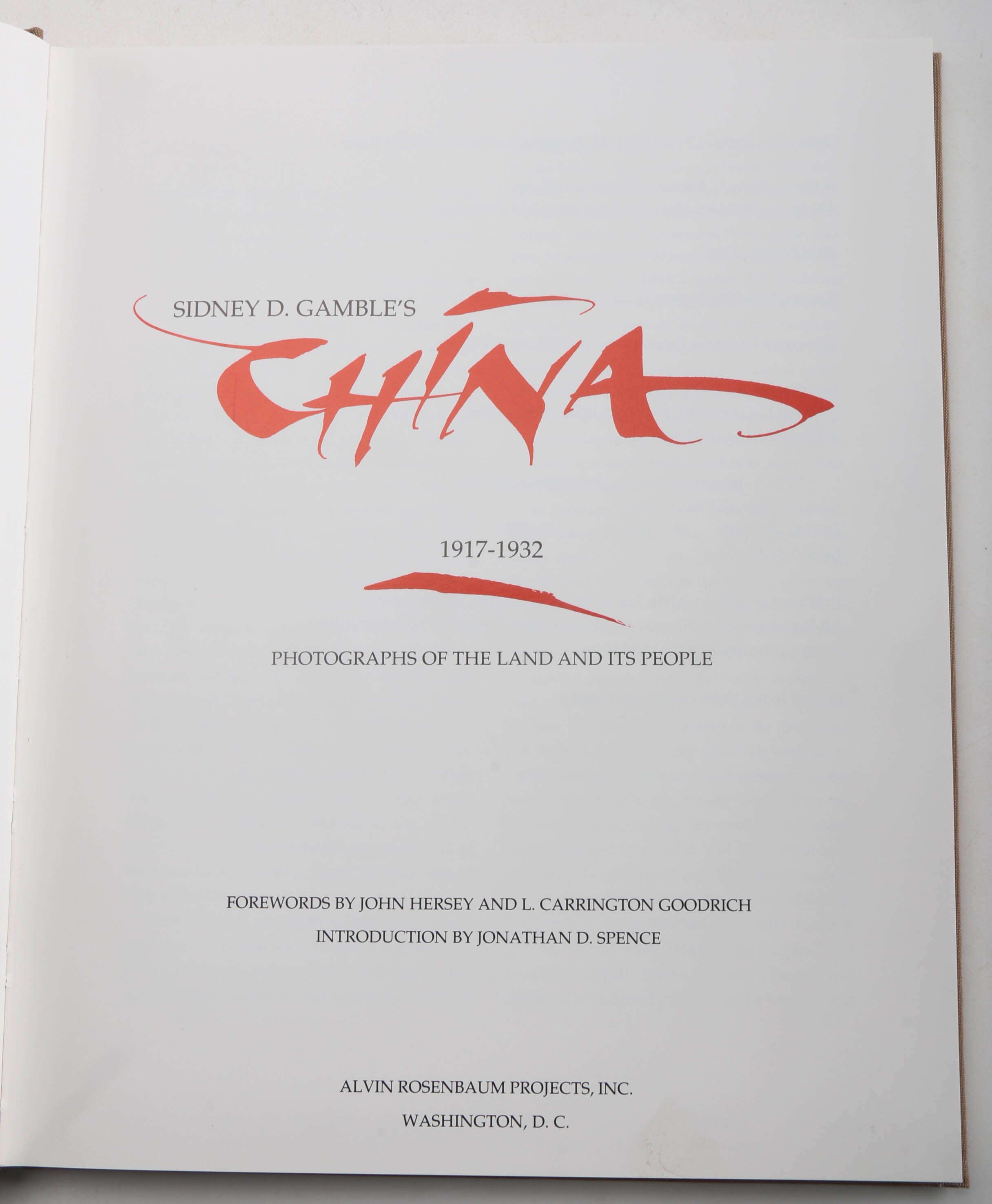 Sidney D. Gamble's "China 1917-1932"