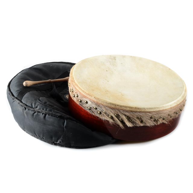 Irish Bodhrán by Albert Alfonso in Goat Hide and Molded Veneers