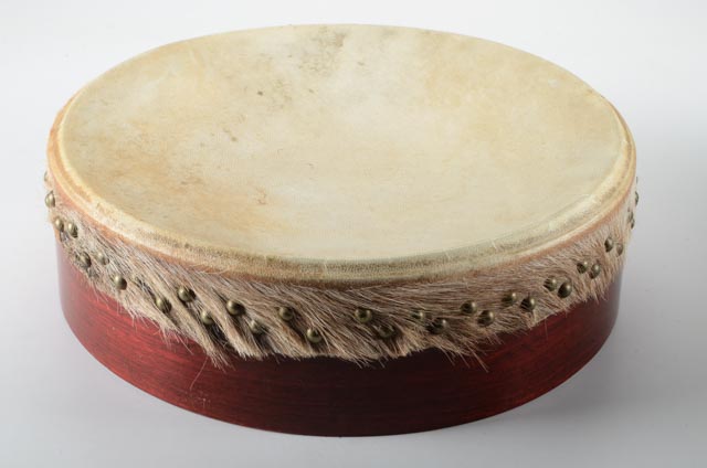 Irish Bodhrán by Albert Alfonso in Goat Hide and Molded Veneers