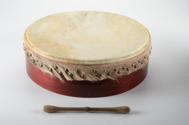 Irish Bodhrán by Albert Alfonso in Goat Hide and Molded Veneers