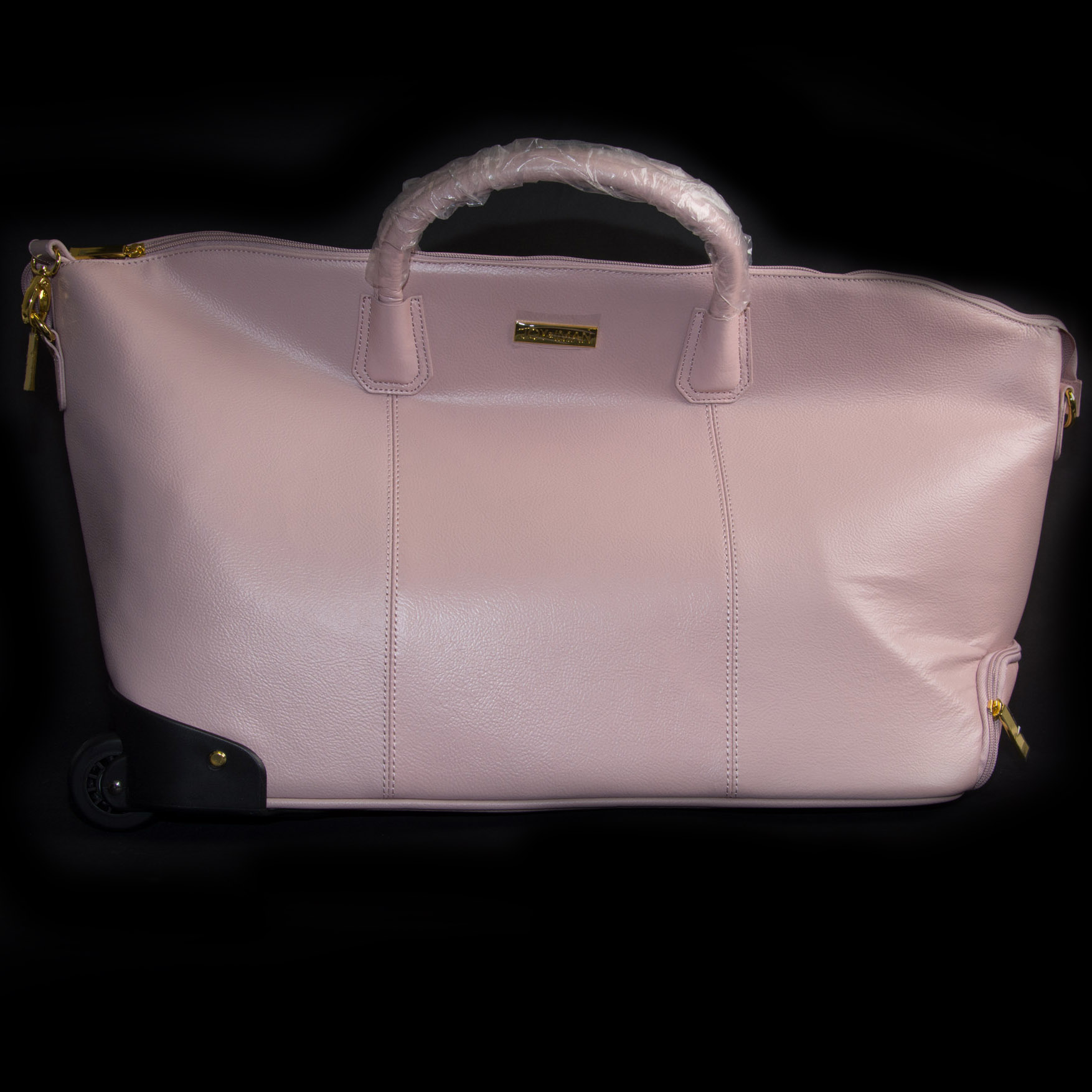 JOY & IMAN Leather Wheeled Duffle