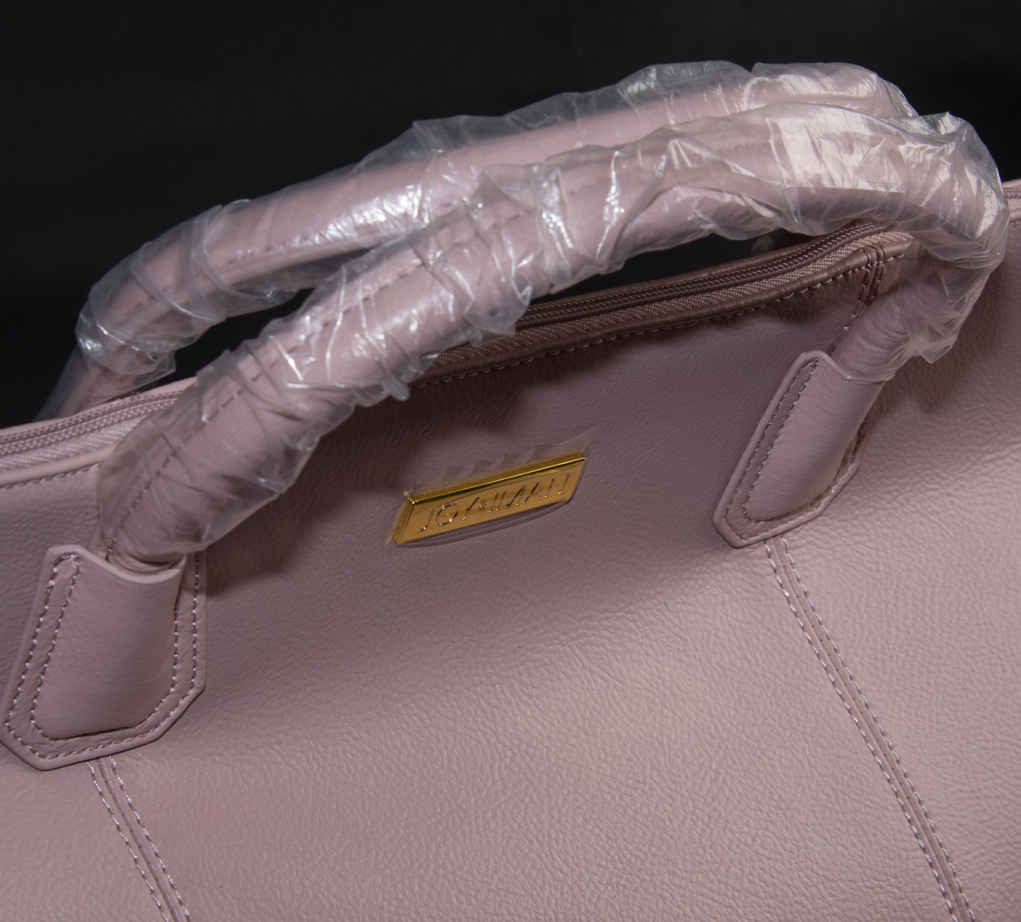 JOY & IMAN Leather Wheeled Duffle