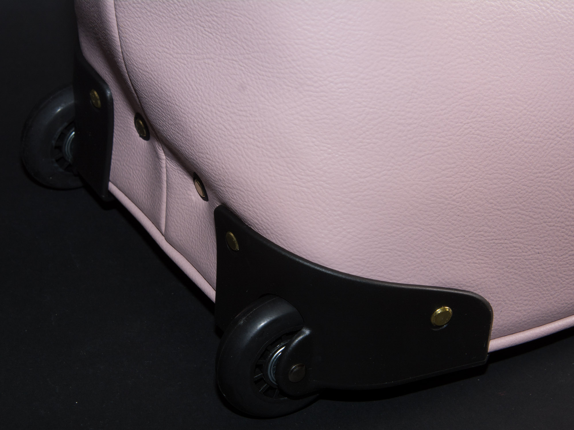 JOY & IMAN Leather Wheeled Duffle