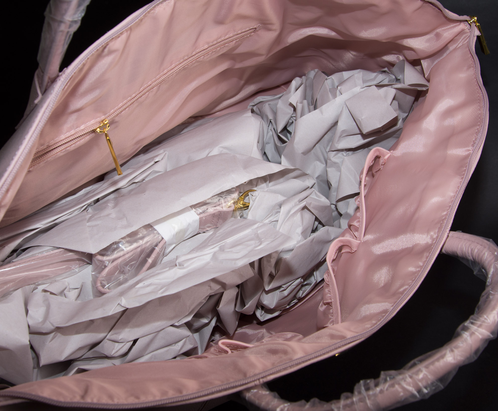 JOY & IMAN Leather Wheeled Duffle