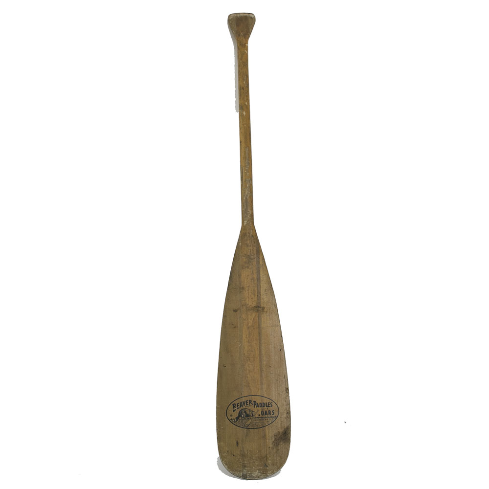 Vintage Wooden Beaver Brand Canoe Paddle
