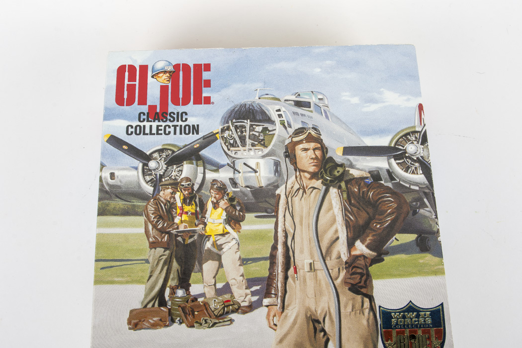 Assortment of Model Airplane Toys and GI Joe Classic Collection Doll