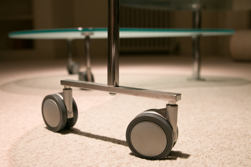 Modern Kidney-shaped Glass Coffee Table