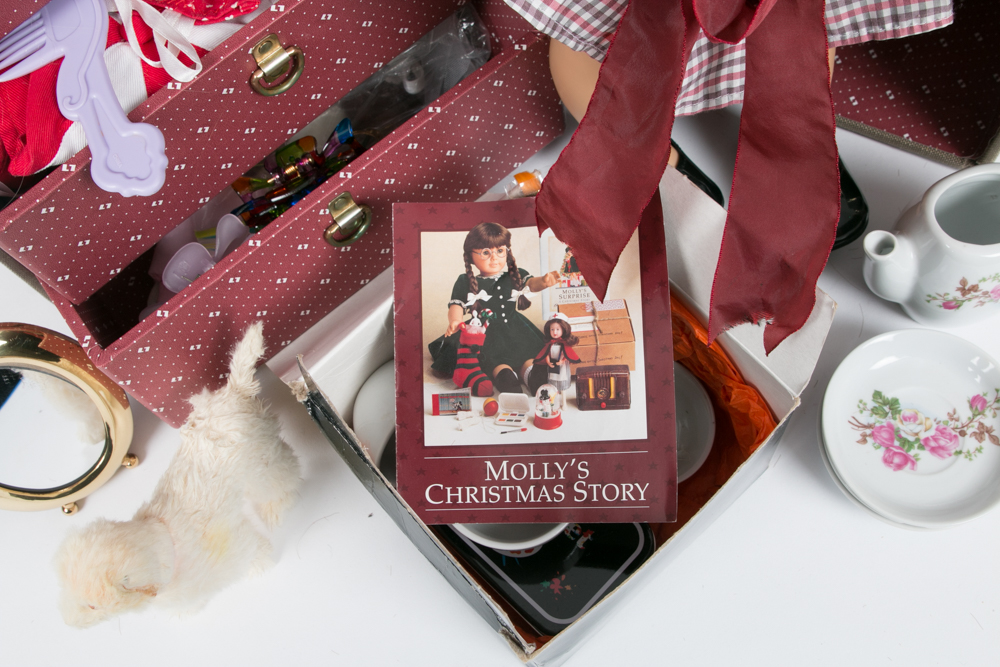 American Girl Doll Molly with Travel Trunk and Accessories