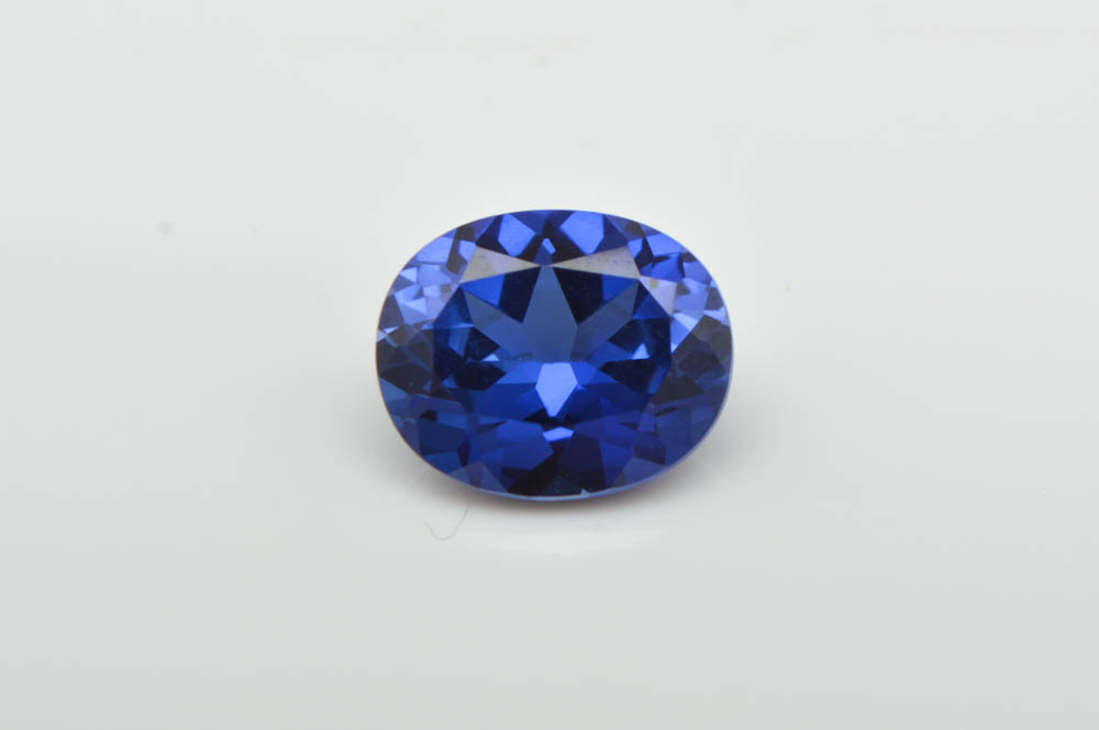 3.28 CT Oval  Created Sapphire Loose Gemstone