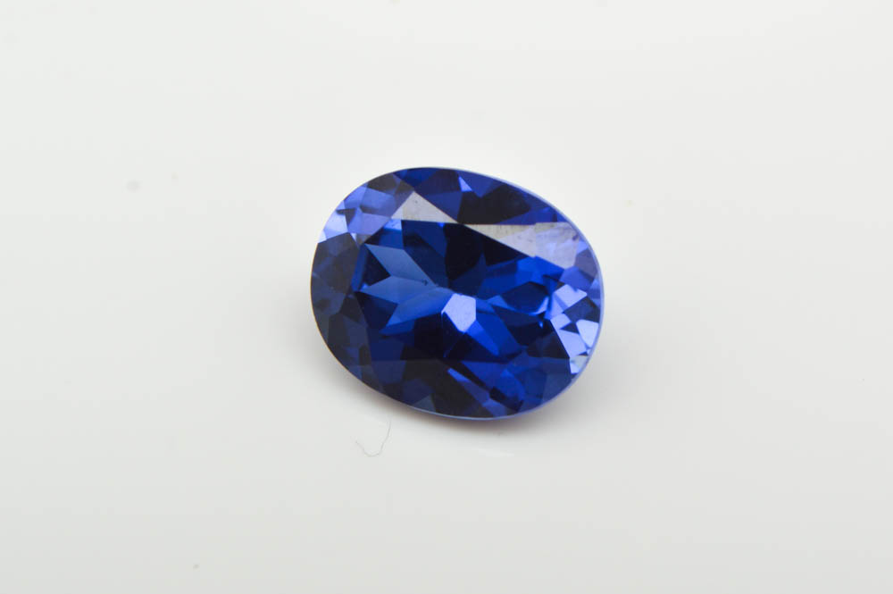 3.28 CT Oval  Created Sapphire Loose Gemstone