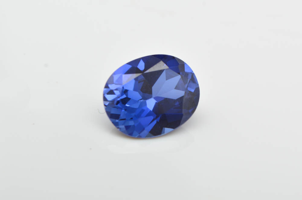 3.28 CT Oval  Created Sapphire Loose Gemstone