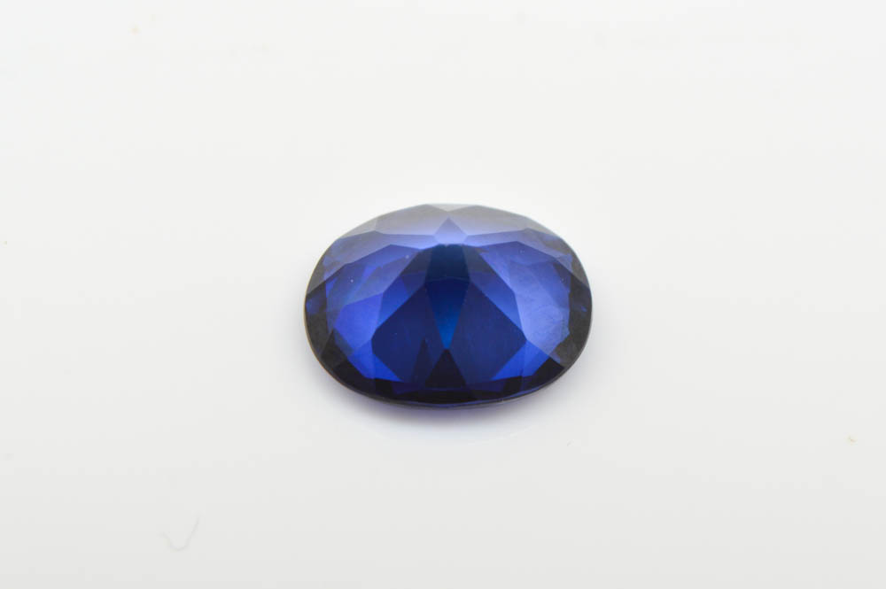 3.28 CT Oval  Created Sapphire Loose Gemstone