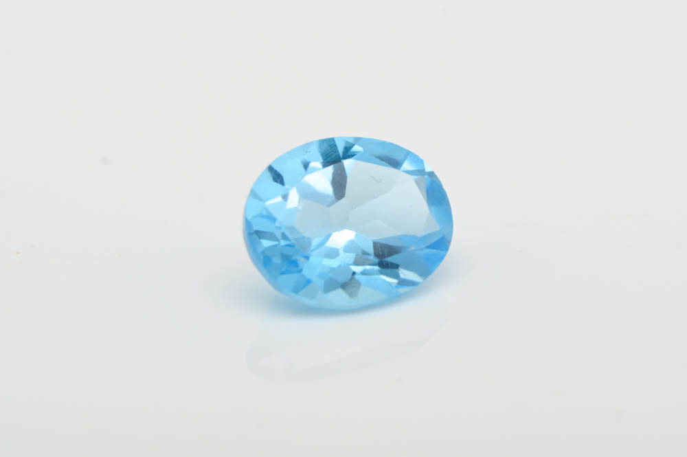 3.26 CT Oval Blue Topaz Loose Gemstone