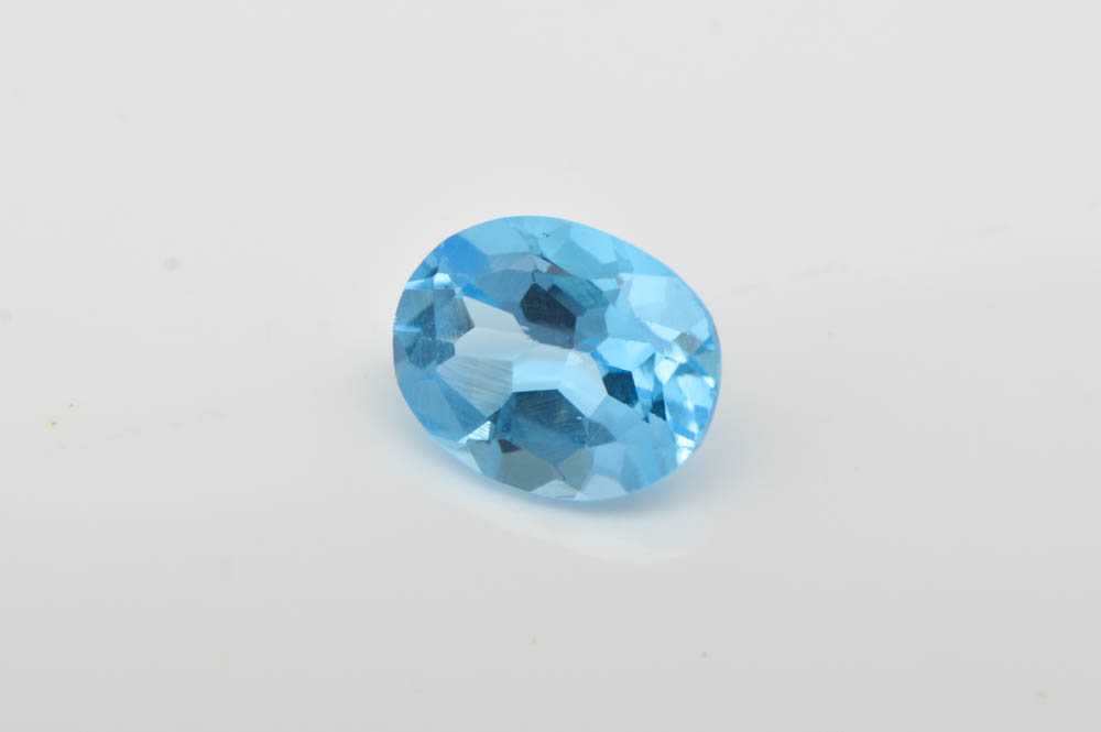 3.26 CT Oval Blue Topaz Loose Gemstone
