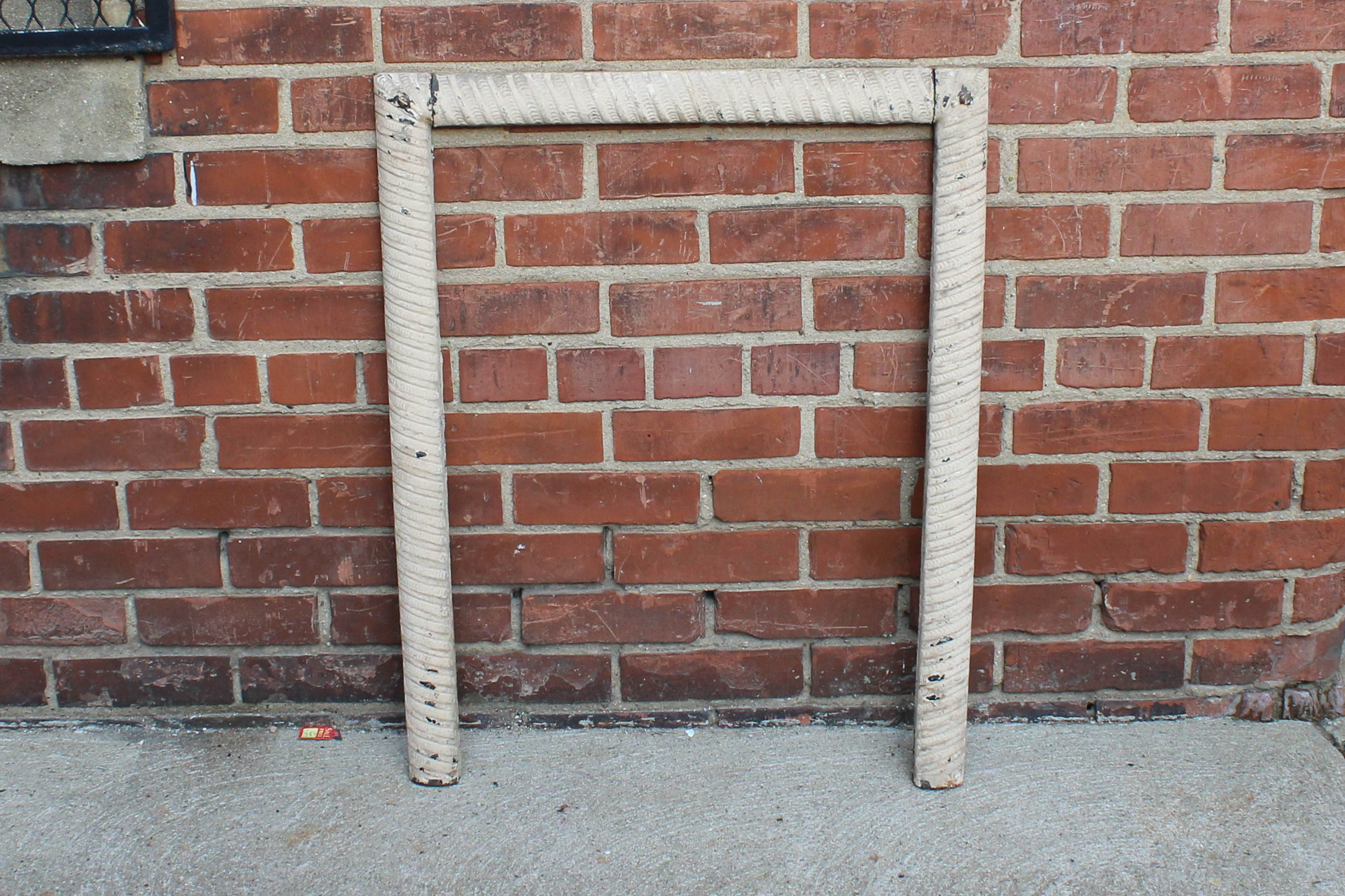 Antique Cast Iron Fireplace Frame
