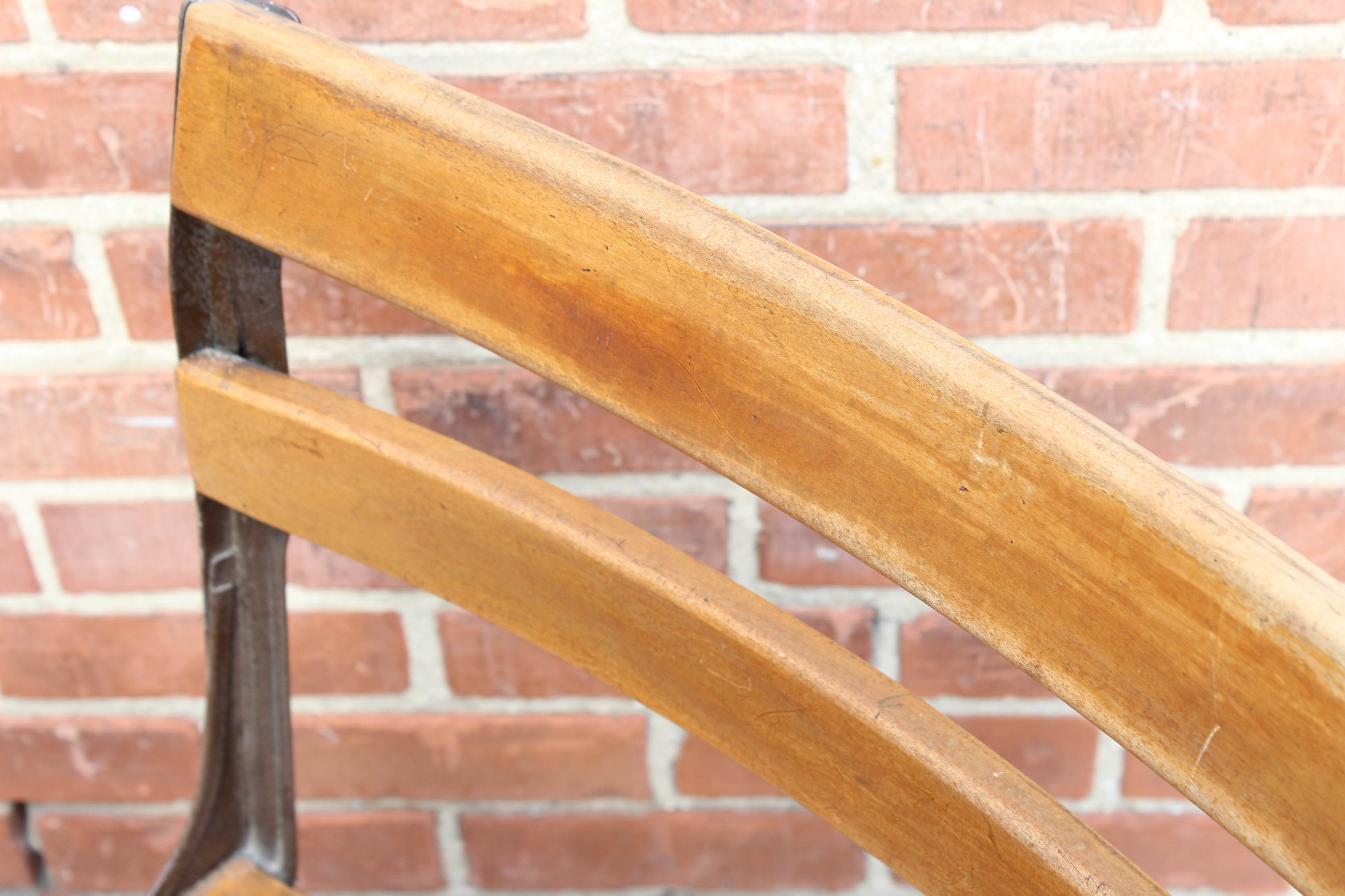 Vintage Oak Flip Top School Desk