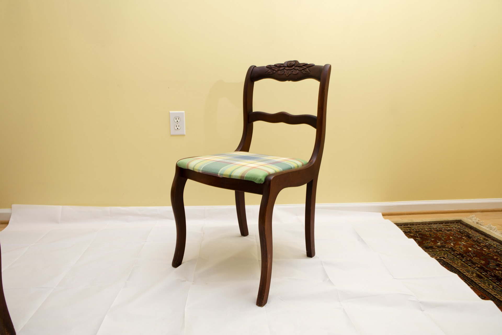 B. Altman Rose Back Side Chairs