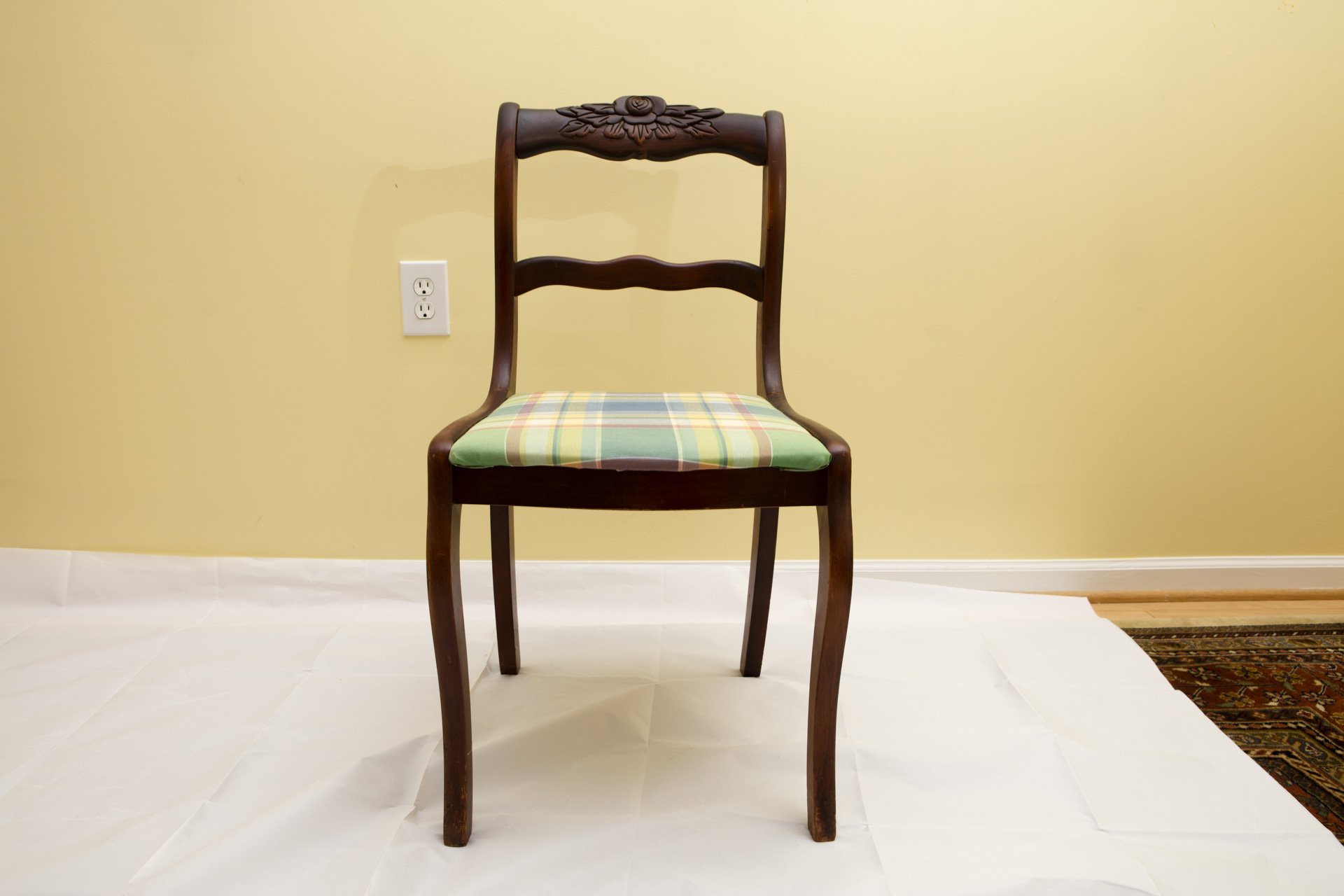 B. Altman Rose Back Side Chairs