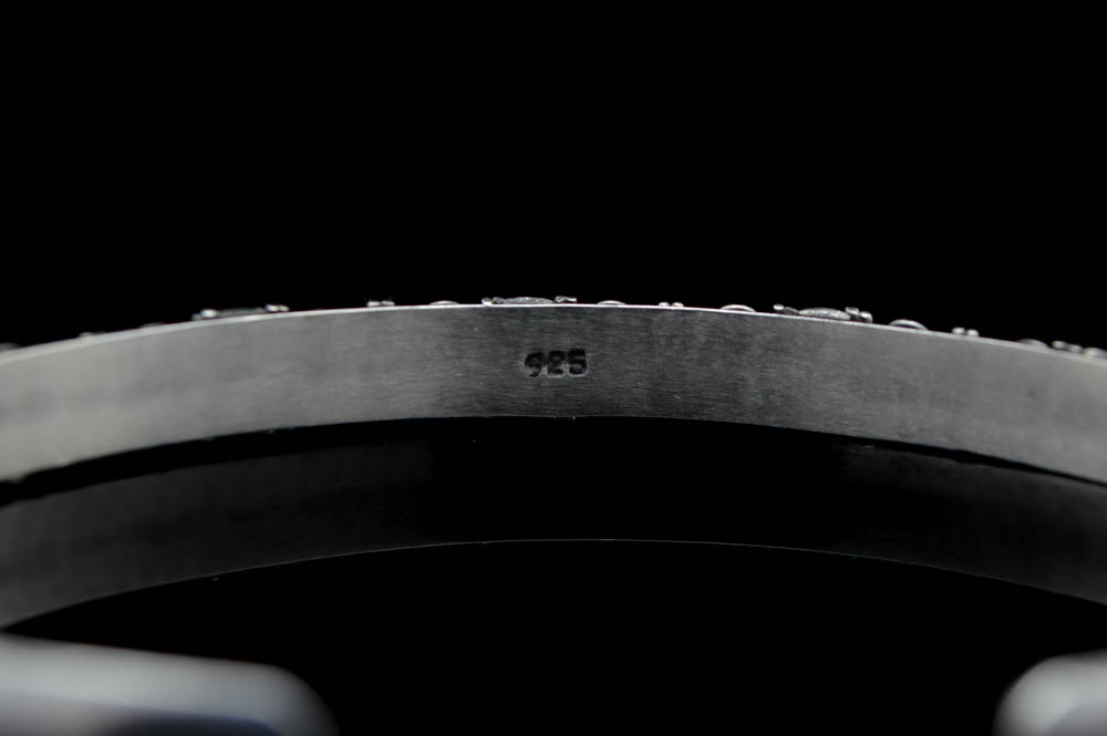 Sterling Silver and 14K Rose Gold Cuff Bracelet