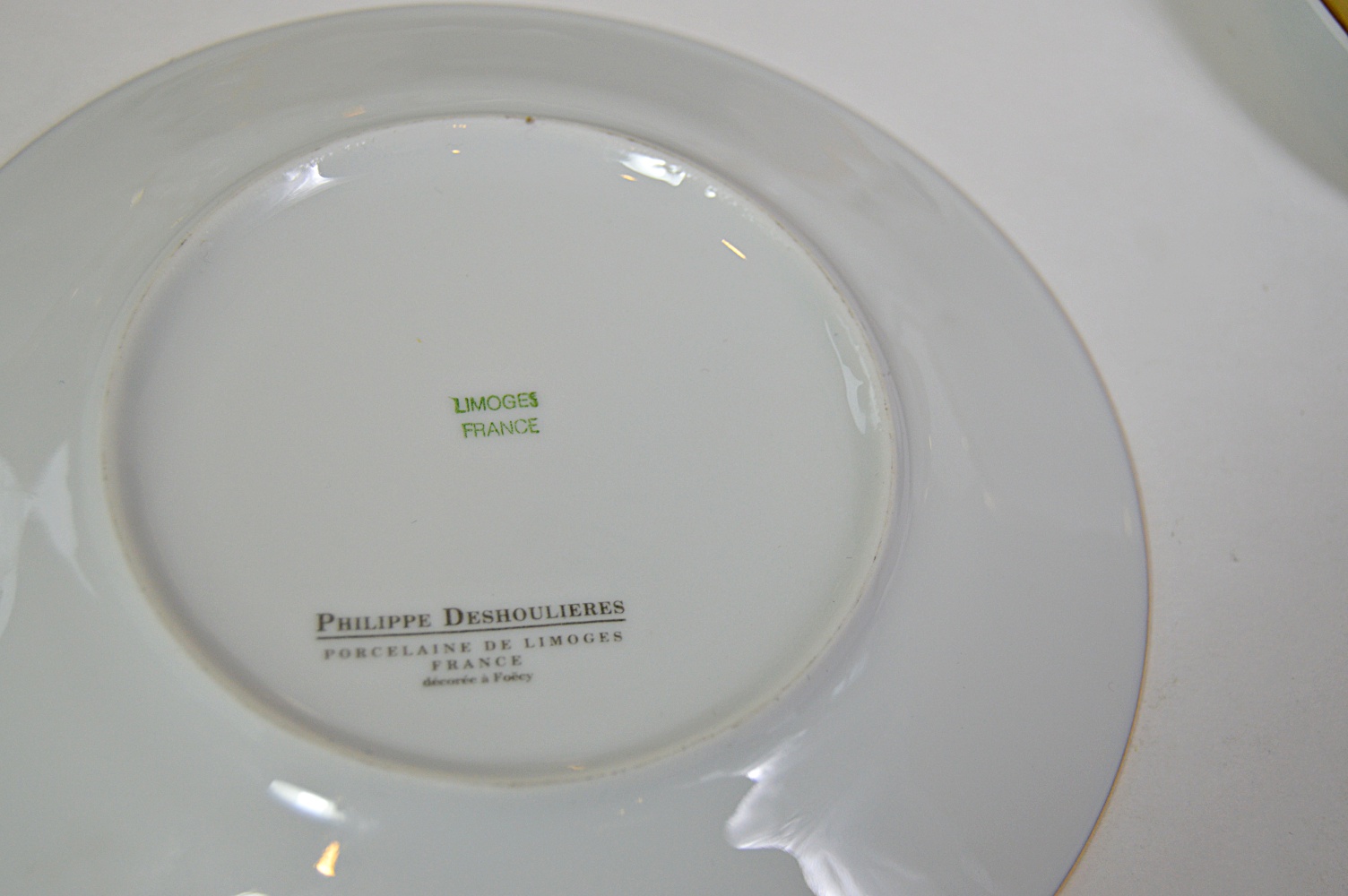 French Bernardaud and Deshoulieres Limoges Bone China