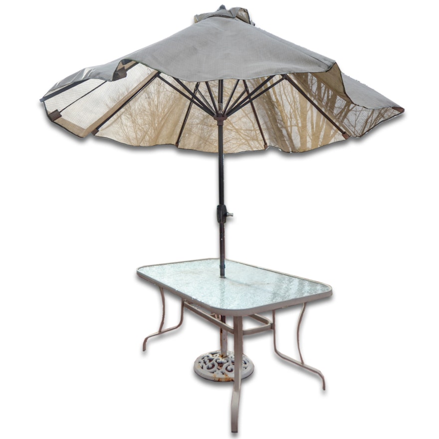 Patio Table with Umbrella
