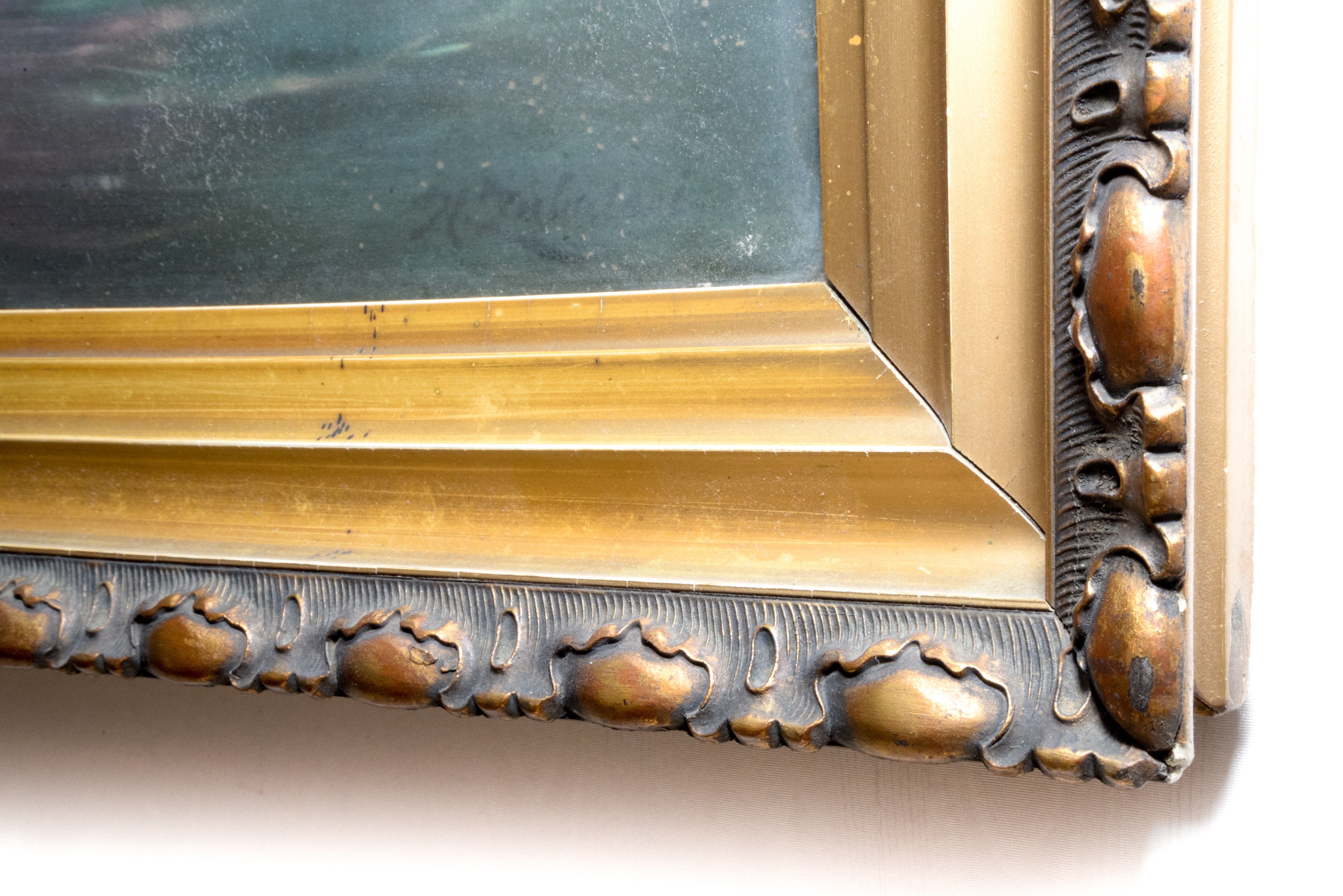 Vintage Hans Zatzka Framed Lithograph