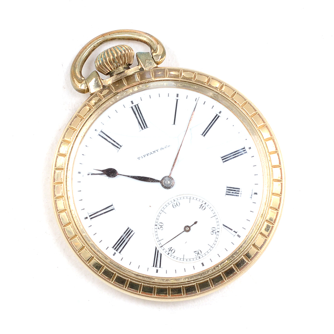 Tiffany & Co. Gold Plated Pocket Watch