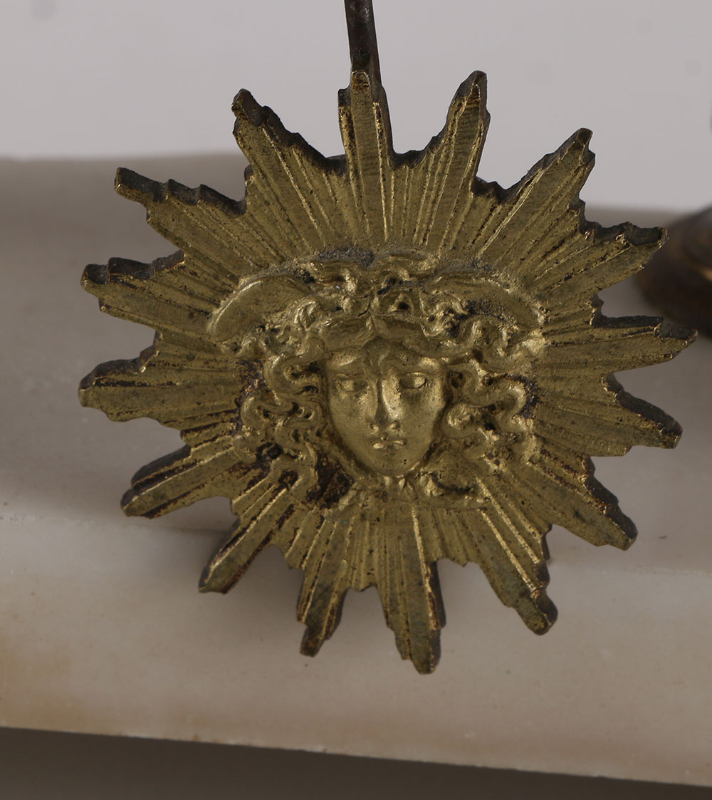 Ornate Pendulum Mantel Clock with Key