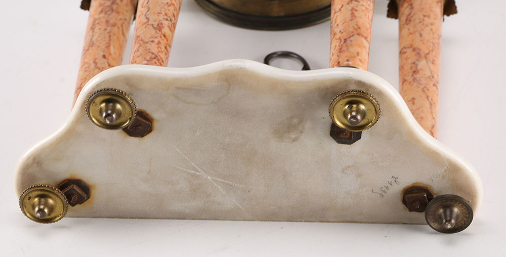 Ornate Pendulum Mantel Clock with Key