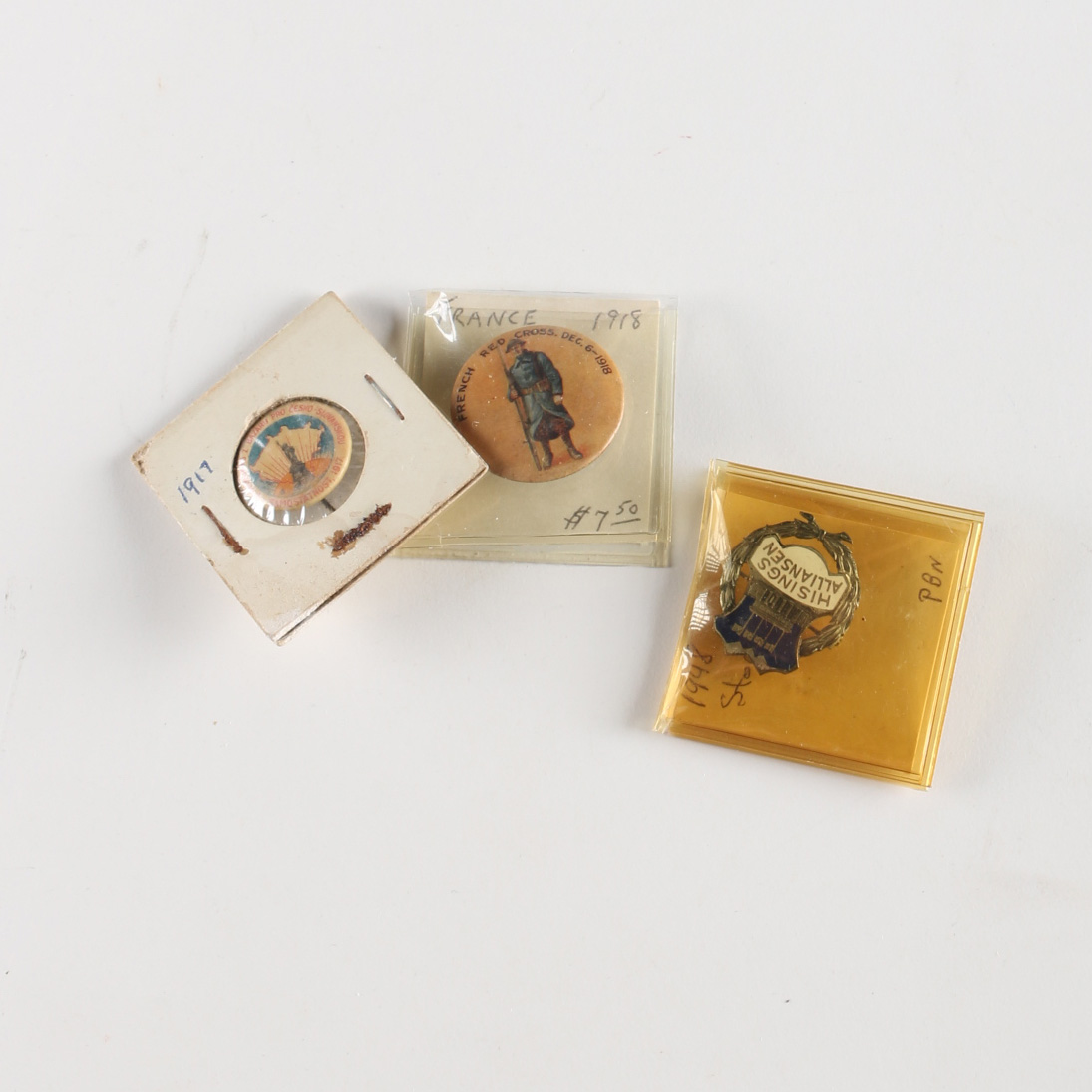 Three Vintage Foreign Commemorative Pins
