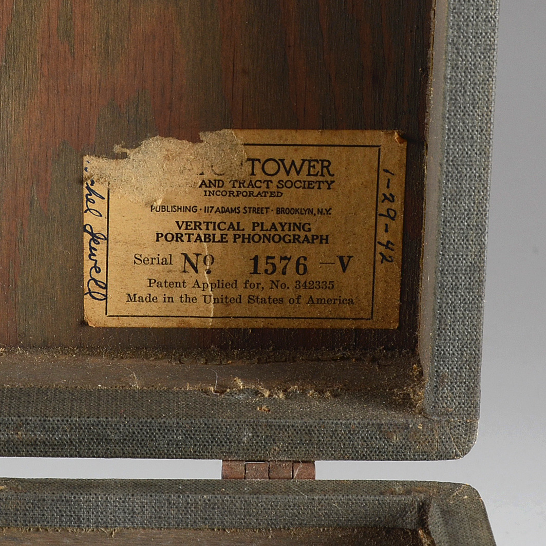 Vintage Watchtower Vertical Phonograph