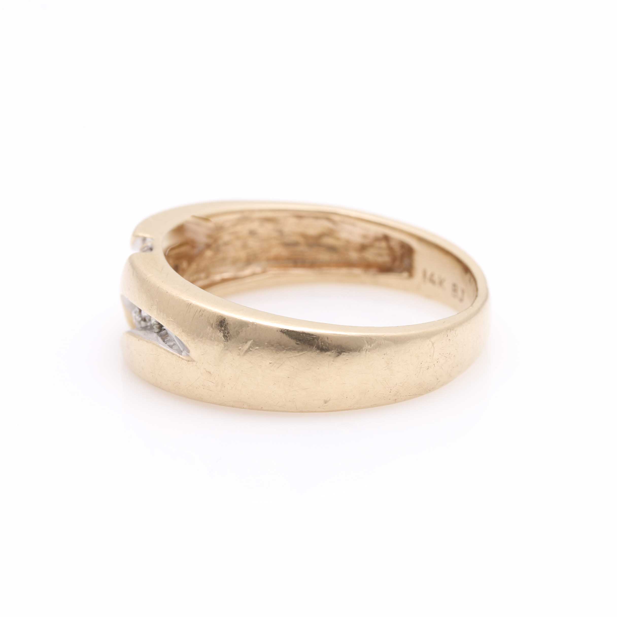 14K Yellow Gold Diamond Ring