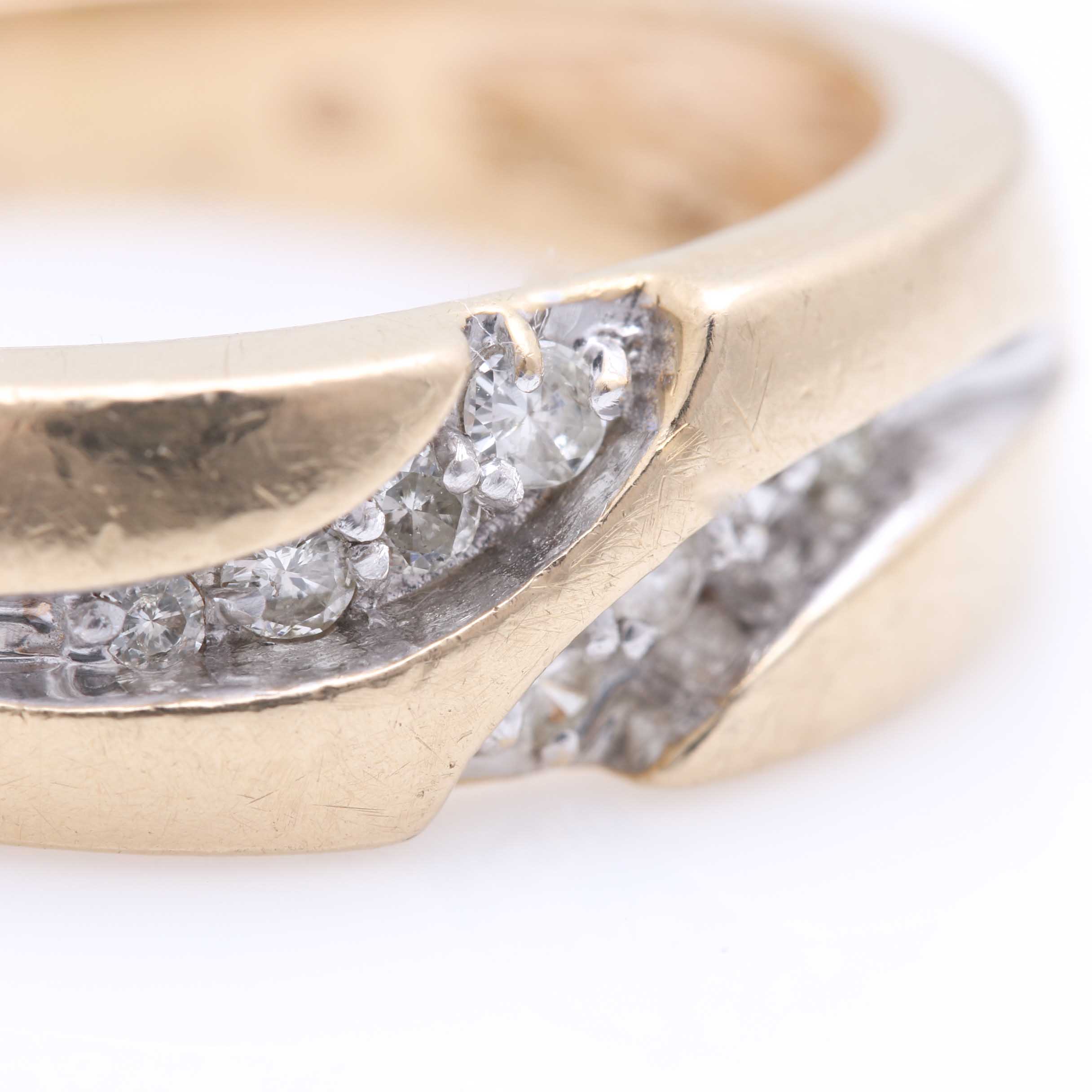 14K Yellow Gold Diamond Ring