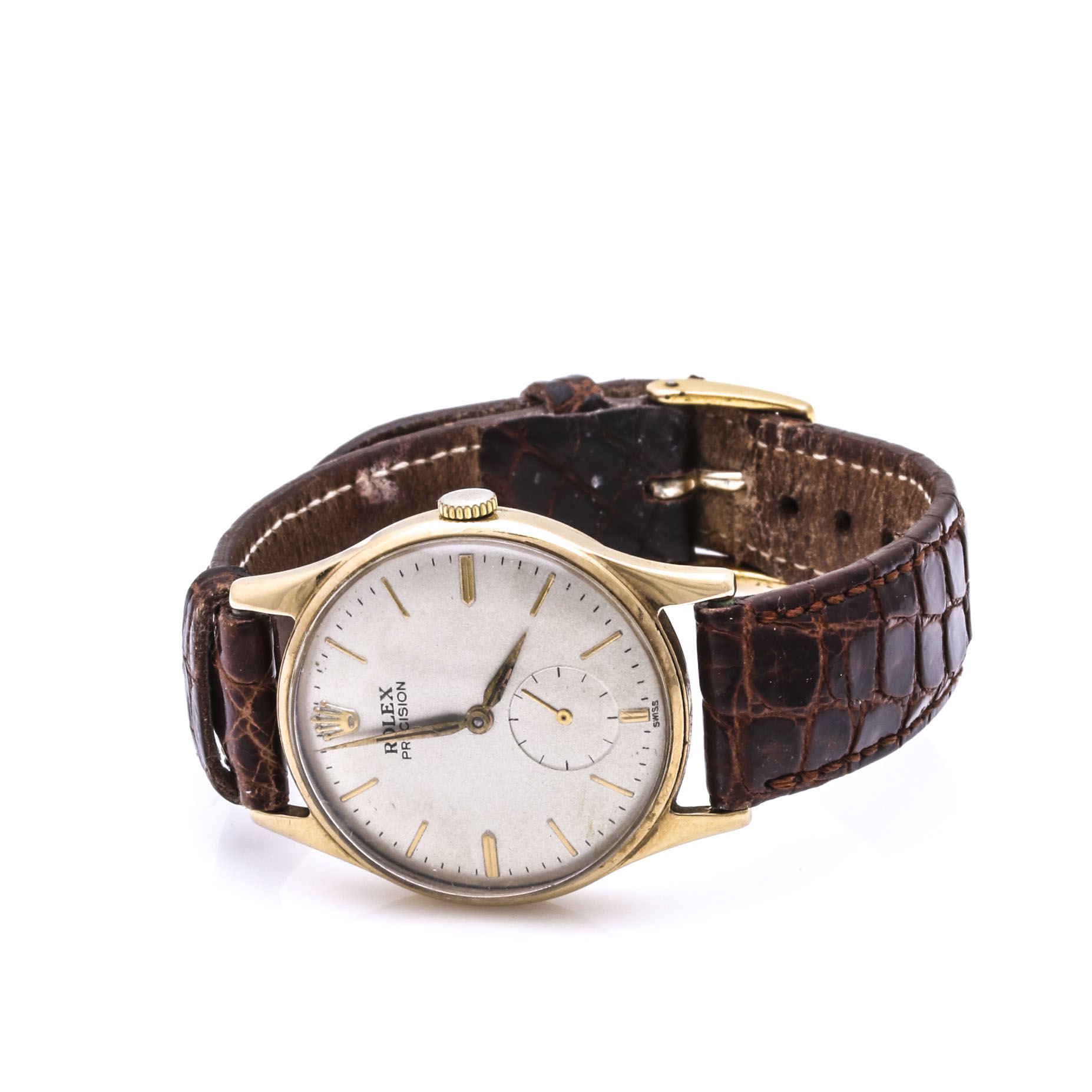 9K Yellow Gold Men's Rolex Precision Watch