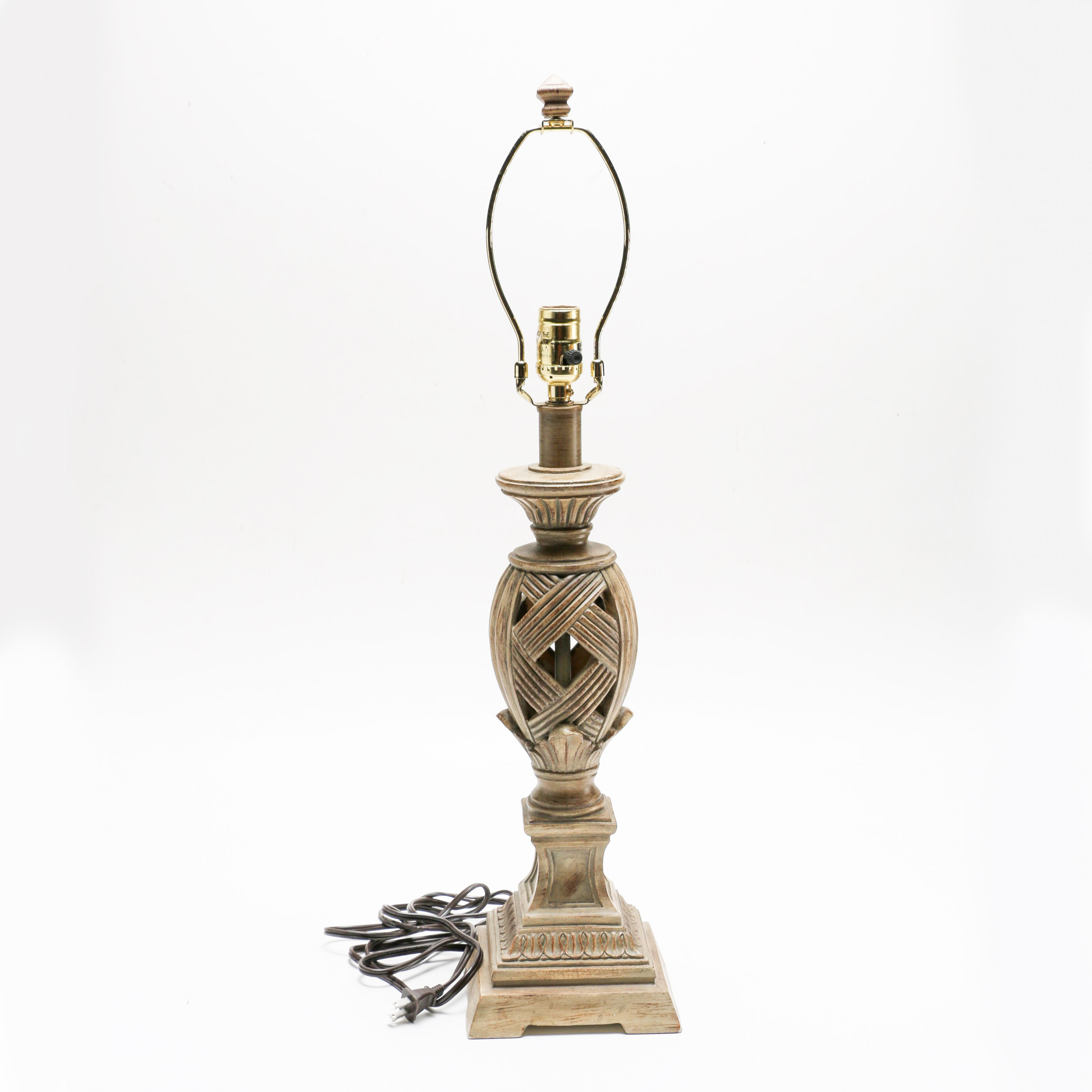 Contemporary Molded Resin Table Lamp