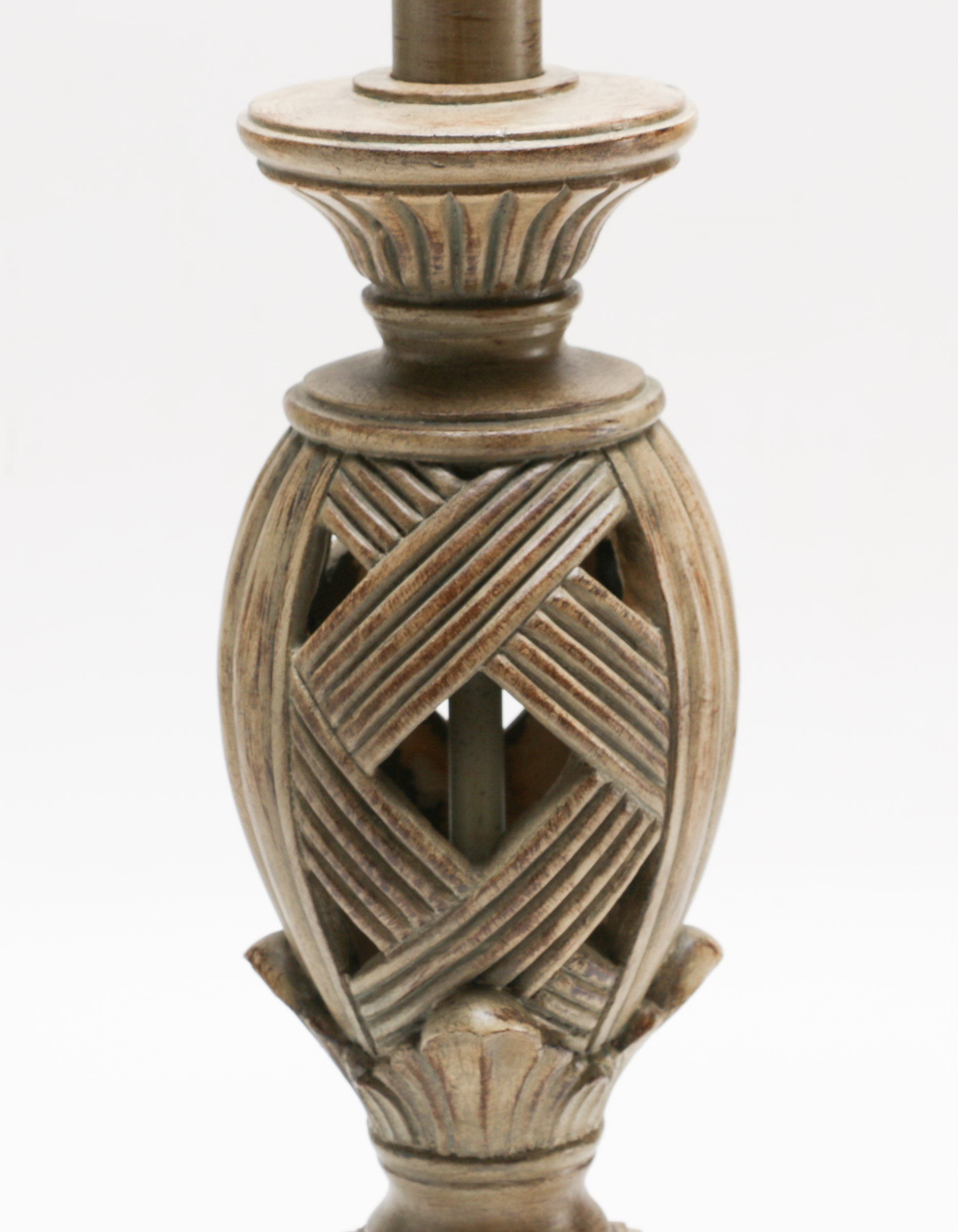 Contemporary Molded Resin Table Lamp