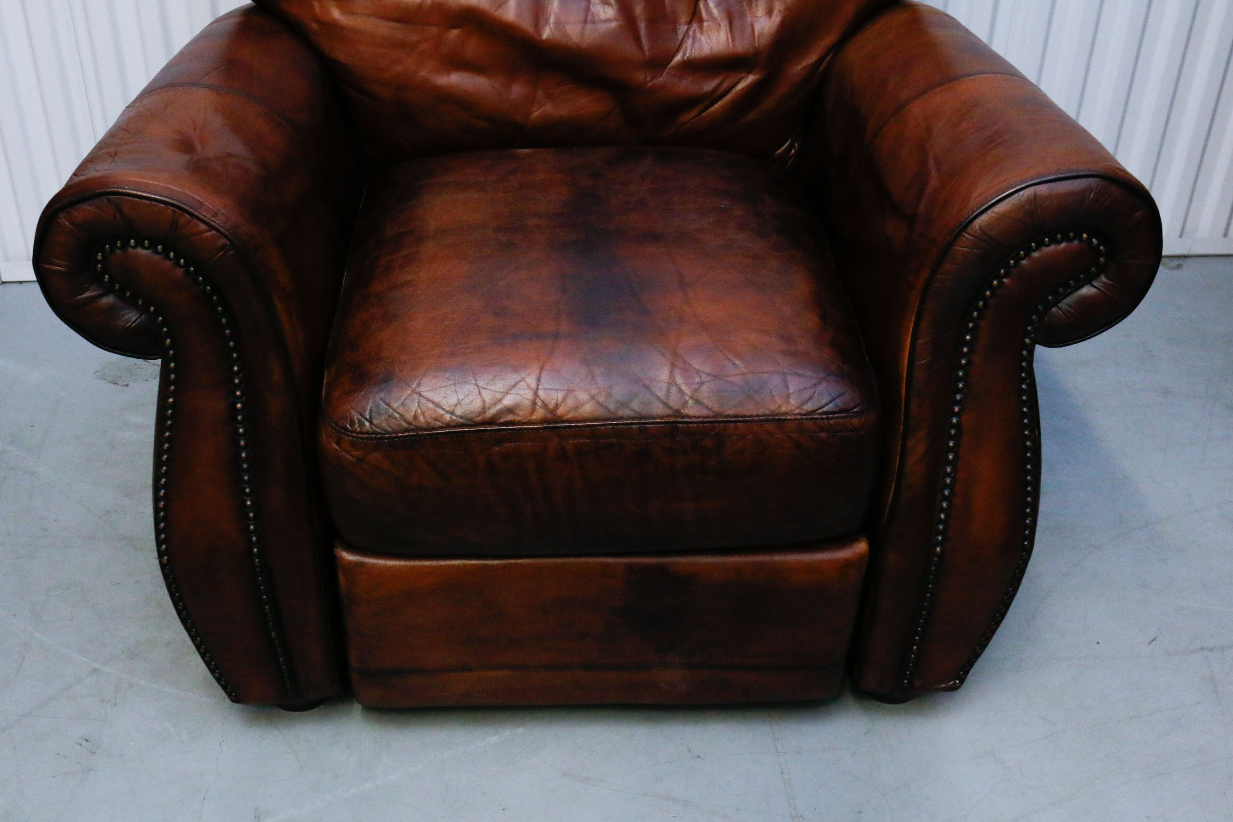 Brown Leather Recliner from Havertys