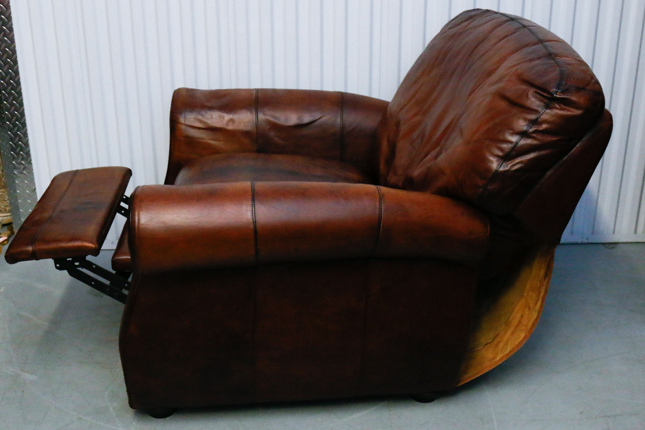 Brown Leather Recliner from Havertys